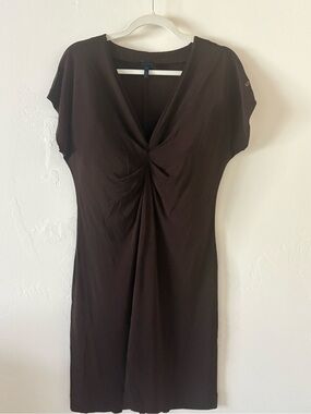 Escada Sport Vintage Brown Dress Viscose Blend size EU 42 US M Mini